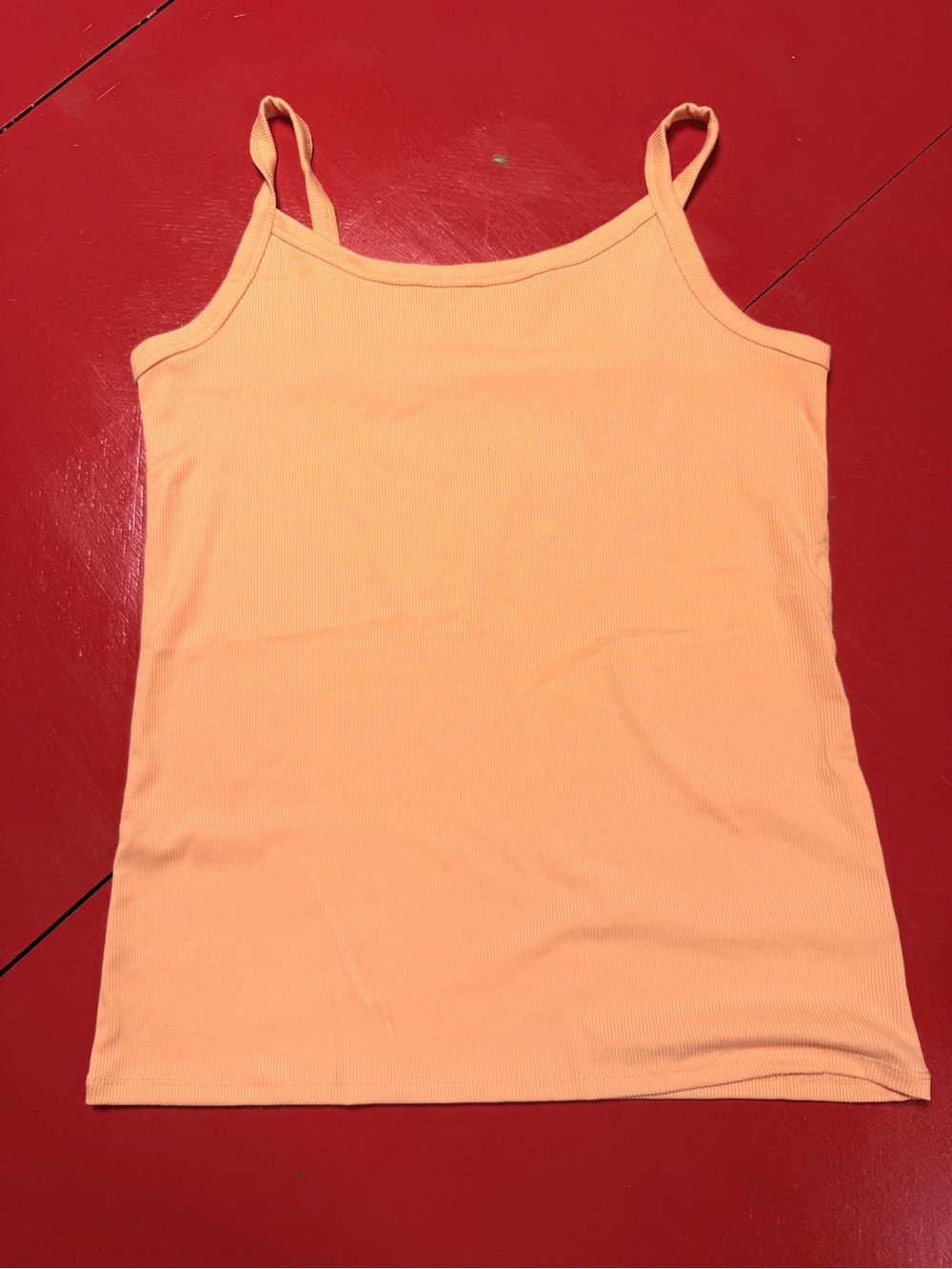 NO BOUNDARIES ORANGE TANK TOP